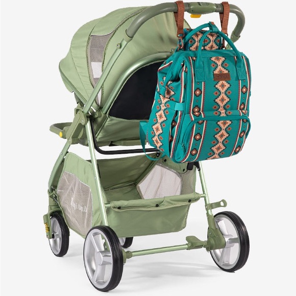 Wrangler Turquoise Large Multi-Use Backpack/Baby Travel Bag *NEW in Box* - Picture 3 of 5